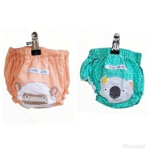 2 Cupcakes and Cartwheels sz 6-12m diaper covers